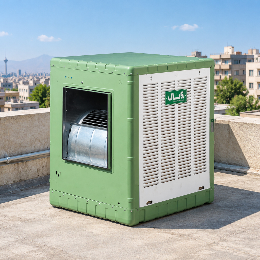 هوادهی مناسب و خنک کنندگی با پوشال کولر آبی آبسال 5500 مدل AC55R
