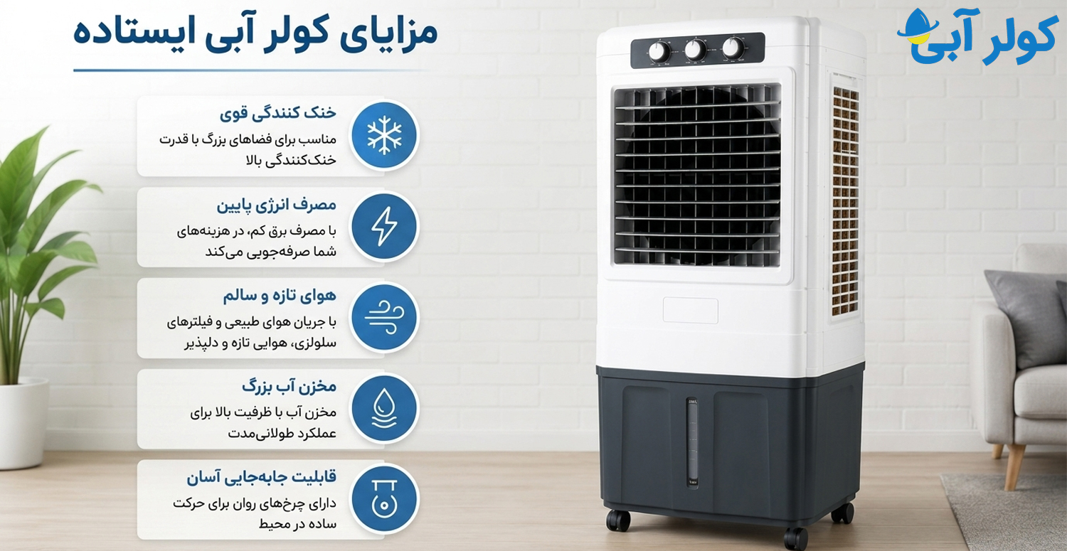 مزایای کولرآبی ایستاده چیست